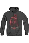Gildan Batman Arkham Knight Knight Adult Heather Hoodie / Hooded Sweatshirt In Black