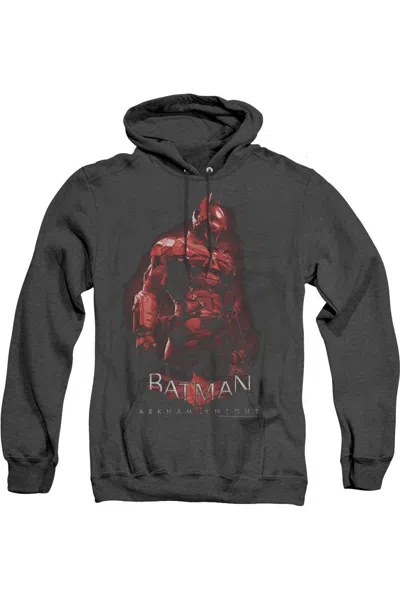 Gildan Batman Arkham Knight Knight Adult Heather Hoodie / Hooded Sweatshirt In Black