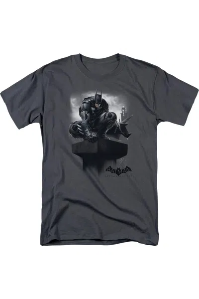 Gildan Batman Arkham Knight Perched Short Sleeve Adult Tee / T-shirt In Multi
