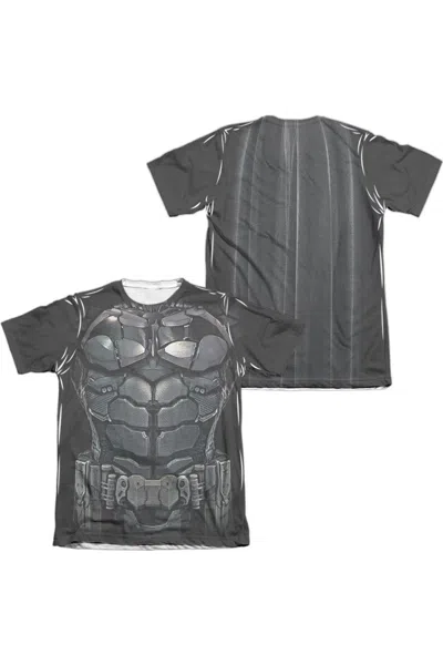 Gildan Batman Arkham Knight Uniform (front/back Print) Adult Poly/cotton Short Sleeve Tee / T-shirt In Gray