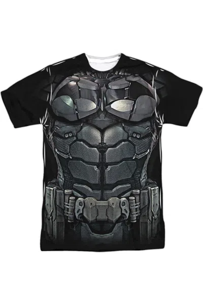 Gildan Batman Arkham Knight Uniform Short Sleeve Adult Poly Crew Tee / T-shirt In Black