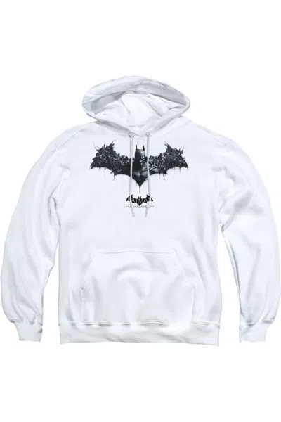 GILDAN BATMAN ARKHAM ORIGINS BAT OF ENEMIES ADULT PULL OVER HOODIE / HOODED SWEATSHIRT