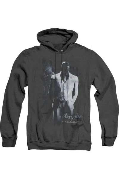 Gildan Batman Arkham Origins Black Mask Adult Heather Hoodie / Hooded Sweatshirt