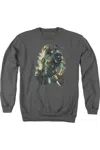 Gildan Batman Arkham Origins Deathstroke Adult Crewneck Sweatshirt In Pink