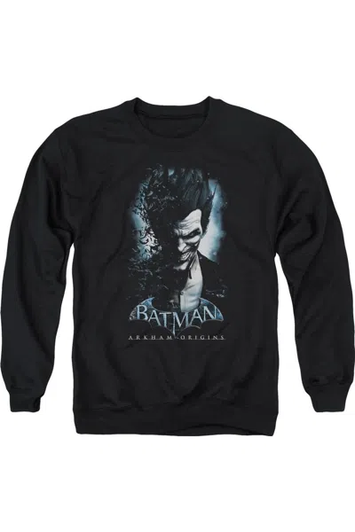 Gildan Batman Arkham Origins Joker Adult Crewneck Sweatshirt In Black