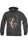 Gildan Batman Arkham Origins Joker Grim Adult Heather Hoodie / Hooded Sweatshirt In Black