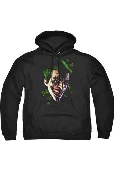 Gildan Batman Arkham Origins Joker Grim Adult Pull Over Hoodie / Hooded Sweatshirt In Black