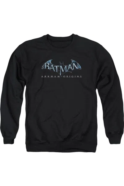 Gildan Batman Arkham Origins Logo Adult Crewneck Sweatshirt In Black