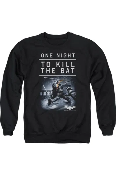 Gildan Batman Arkham Origins One Night Adult Crewneck Sweatshirt In Black