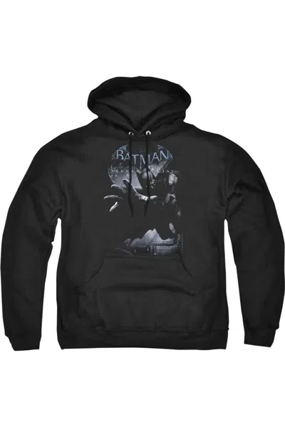 Gildan Batman Arkham Origins Out Of The Shadows Adult Pull Over Hoodie / Hooded Sweatshirt In Black