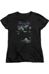 Gildan Batman Arkham Origins Out Of The Shadows Short Sleeve Womens Tee / T-shirt In Black