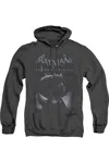 Gildan Batman Arkham Origins Perched Cat Adult Heather Hoodie / Hooded Sweatshirt In Black