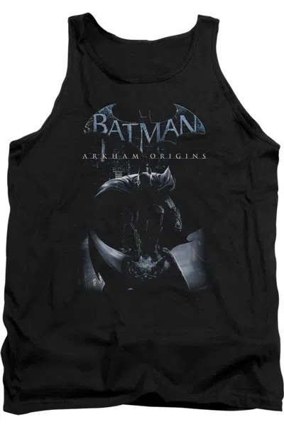 Gildan Batman Arkham Origins Perched Cat Adult Tank Top In Black