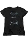 Gildan Batman Arkham Origins Perched Cat Short Sleeve Womens Tee / T-shirt In Black