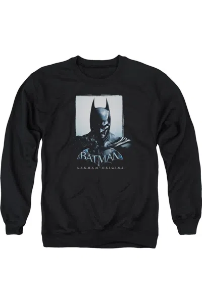 Gildan Batman Arkham Origins Two Sides Adult Crewneck Sweatshirt In Black