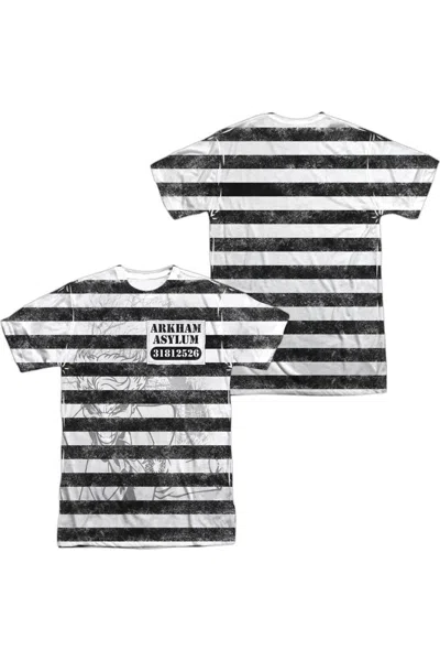 Gildan Batman Arkhams Finest (front/back Print) Short Sleeve Adult 100% Poly Crew Tee / T-shirt In Multi