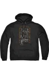 Gildan Batman Arkhams Gate Adult Pull Over Hoodie / Hooded Sweatshirt In Black