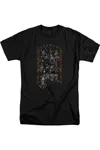 Gildan Batman Arkhams Gate Short Sleeve Adult Tall Tee / T-shirt In Black