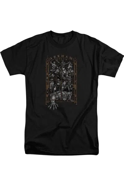 Gildan Batman Arkhams Gate Short Sleeve Adult Tall Tee / T-shirt In Black