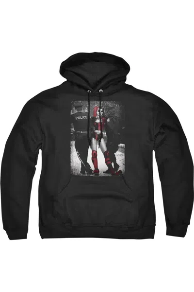 Gildan Batman Arrest Adult Pull Over Hoodie / Hooded Sweatshirt In Black