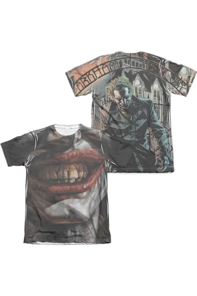 Gildan Batman Asylum (front/back Print) Adult Poly/cotton Short Sleeve Tee / T-shirt In Brown