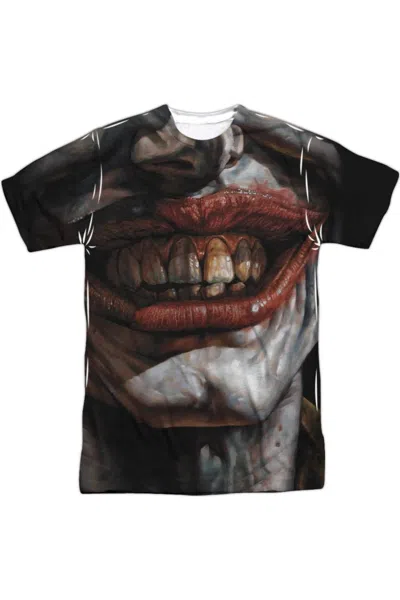 Gildan Batman Asylum Short Sleeve Adult Poly Crew Tee / T-shirt In White