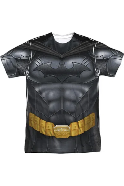 Gildan Batman Athletic Uniform Short Sleeve Adult Poly Crew Tee / T-shirt In White