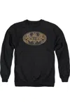 Gildan Batman Aztec Bat Logo Adult Crewneck Sweatshirt In Black