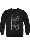 Gildan Batman B Adult Crewneck Sweatshirt In Black