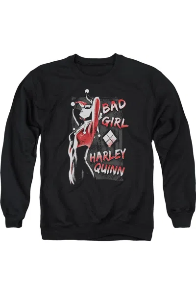 Gildan Batman Bad Girl Adult Crewneck Sweatshirt In Black