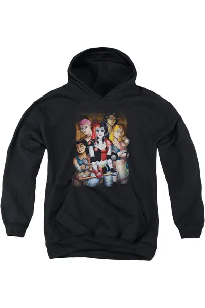 Gildan Kids' Batman Bad Girls Youth Pull Over Hoodie / Hooded Sweatshirt In Black