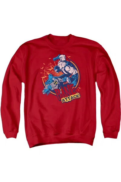 Gildan Batman Bane Attack! Adult Crewneck Sweatshirt In Red