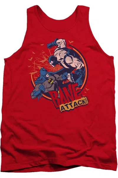 Gildan Batman Bane Attack! Adult Tank Top In Red