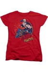 Gildan Batman Bane Attack! Short Sleeve Womens Tee / T-shirt In Red