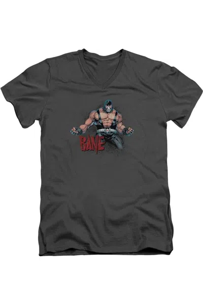 Gildan Batman Bane Flex Short Sleeve Adult V Neck Tee / T-shirt In Pink