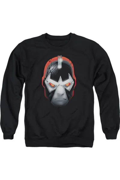 Gildan Batman Bane Head Adult Crewneck Sweatshirt In Black