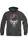 Gildan Batman Bane Head Adult Heather Hoodie / Hooded Sweatshirt In Black