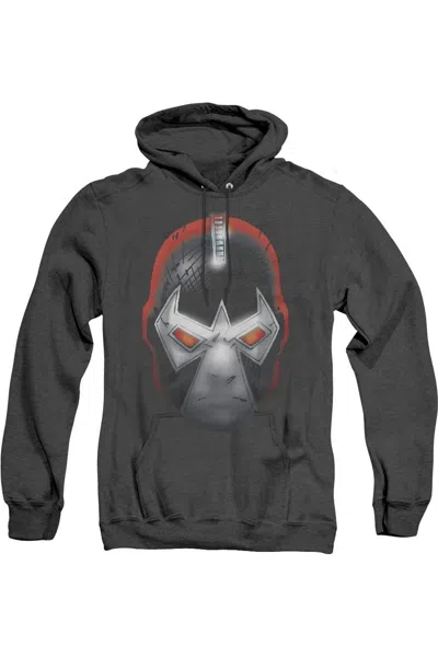Gildan Batman Bane Head Adult Heather Hoodie / Hooded Sweatshirt In Black