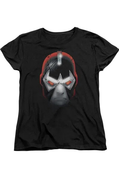 Gildan Batman Bane Head Short Sleeve Womens Tee / T-shirt In Black