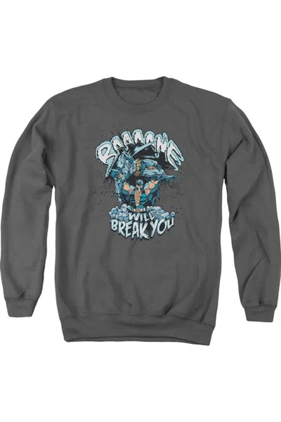 Gildan Batman Bane Will Break You Adult Crewneck Sweatshirt In Pink