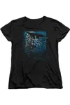 Gildan Batman Bat Among Bats Short Sleeve Womens Tee / T-shirt In Black
