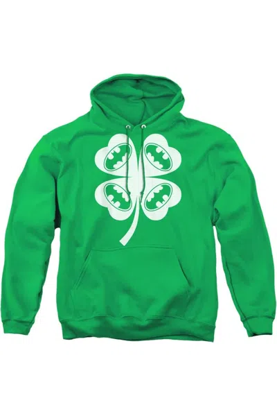 Gildan Batman Bat Clover Adult Pull Over Hoodie / Hooded Sweatshirt In Green