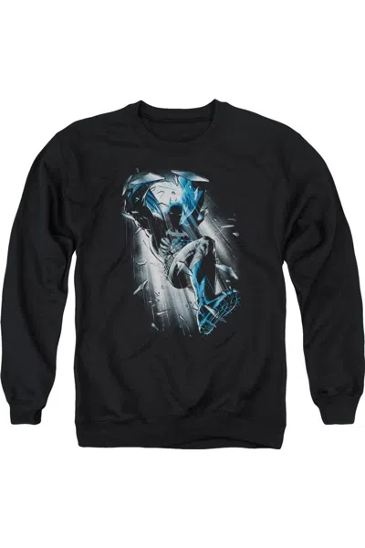 Gildan Batman Bat Crash Adult Crewneck Sweatshirt In Black