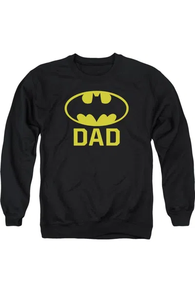Gildan Batman Bat Dad Adult Crewneck Sweatshirt In Black