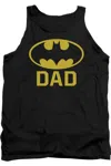 Gildan Batman Bat Dad Adult Tank Top In Black
