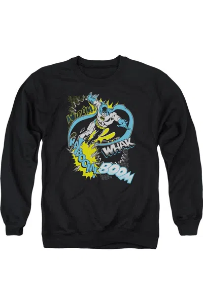 Gildan Batman Bat Effects Adult Crewneck Sweatshirt In Black