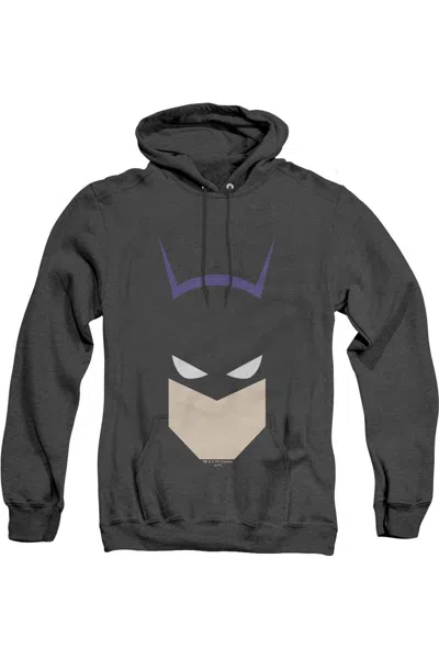 Gildan Batman Bat Head Adult Heather Hoodie / Hooded Sweatshirt In Black