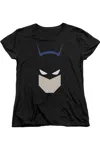 Gildan Batman Bat Head Short Sleeve Womens Tee / T-shirt In Black