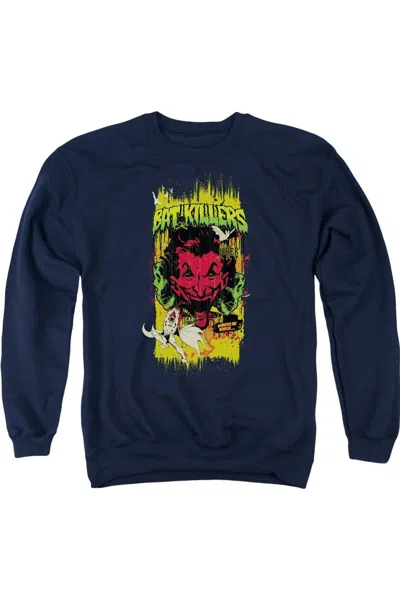 Gildan Batman Bat Killers 2 Adult Crewneck Sweatshirt In Blue