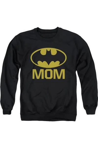 Gildan Batman Bat Mom Adult Crewneck Sweatshirt In Black